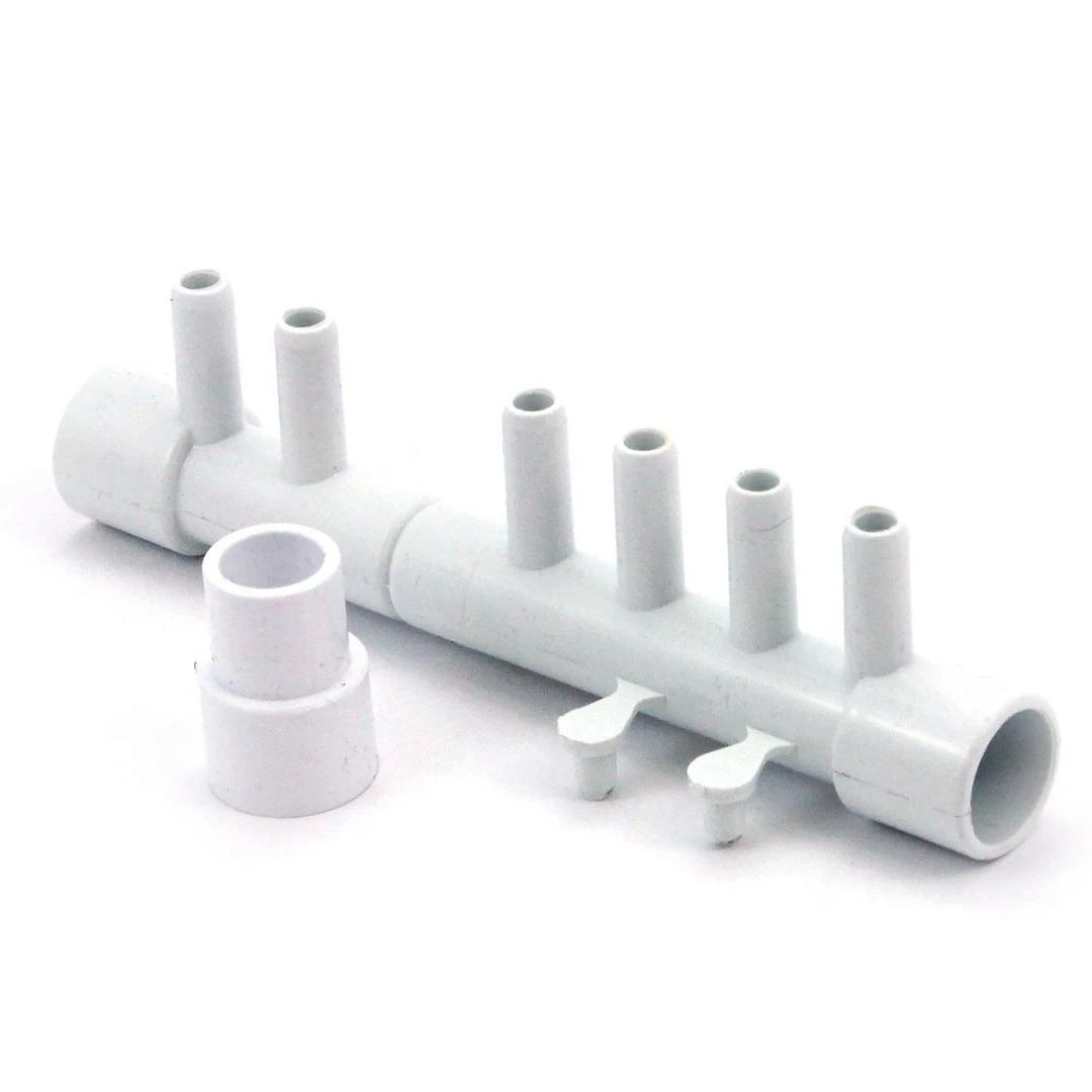 Waterway - Manifold, 1/2 Inch S X 1/2 Inch S X (6) 3/8 Inch SB (w/ (1) 1/2 Inch Plug & (2) 3/8 Inch Plugs 3 Waterway - Manifold, 1/2 Inch S X 1/2 Inch S X (6) 3/8 Inch SB (w/ (1) 1/2 Inch Plug & (2) 3/8 Inch Plugs