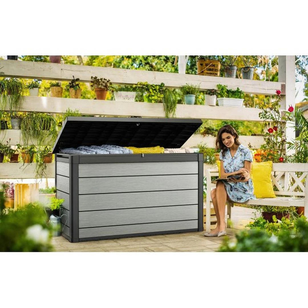 Keter - Denali Deck Box 200 Gallons, Grey 5 Keter - Denali Deck Box 200 Gallons, Grey - Image 3