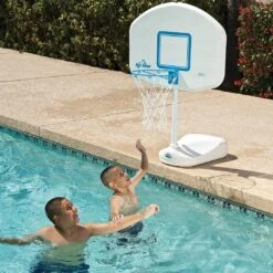 Dunn-Rite Products - H2O Hoops Poolside Basketball And Volleyball Game Set -AquaEssentials Store H2O Hoops Poolside Basketball and Volleyball Game Set 1