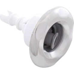 Waterway - Mini-Storm Roto Snap-In Spa Jet Internals With Five-Scallop Metal Escutcheon, Gray