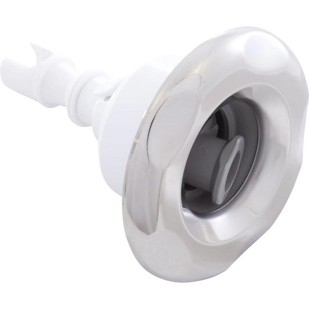 Waterway - Mini-Storm Roto Snap-In Spa Jet Internals With Five-Scallop Metal Escutcheon, Gray 3 Waterway - Mini-Storm Roto Snap-In Spa Jet Internals With Five-Scallop Metal Escutcheon, Gray