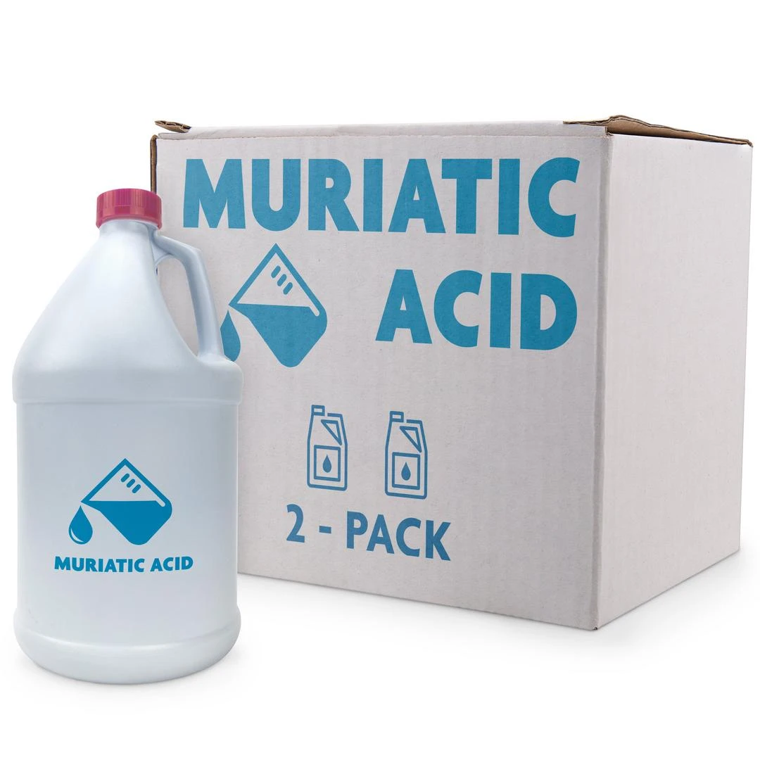 Muriatic Acid 2-Pack Of 1 Gallon Bottles 3 Muriatic Acid 2-Pack Of 1 Gallon Bottles