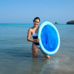 Swimways - Spring Float Papasan, Aqua -AquaEssentials Store Spring Float Papasan Aqua 3
