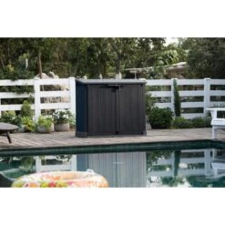 Keter - Store-It-Prime Resin Storage Shed, Black -AquaEssentials Store Store It Prime Resin Storage Shed Black 2