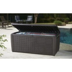 Keter - Sumatra Brown 135 Gallon Deck Box -AquaEssentials Store Sumatra Brown 135 Gallon Deck Box 2