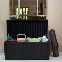 Keter - Sumatra Brown 135 Gallon Deck Box -AquaEssentials Store Sumatra Brown 135 Gallon Deck Box 3